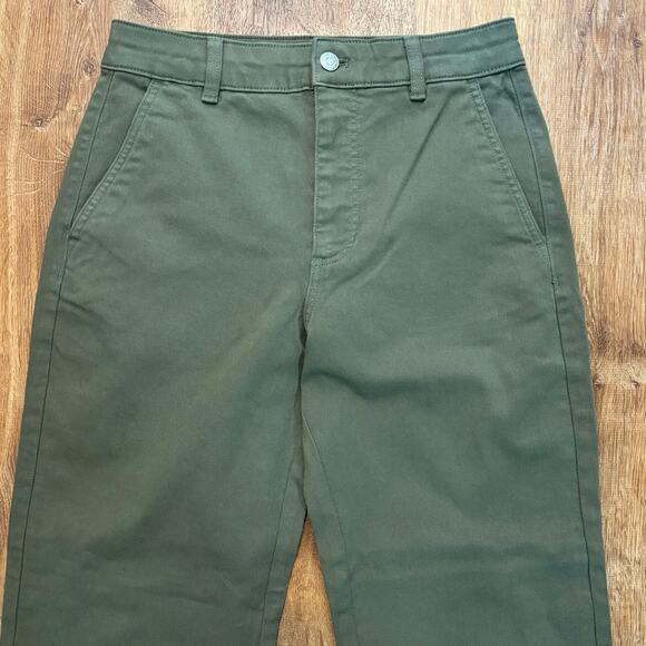 NWOT Everlane Utility Straight Leg Pant Green Size 6 - Picture 5 of 9